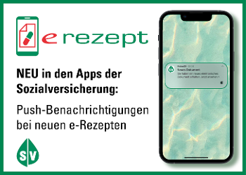 Mehr Informationen zum Thema: NEU: Push Benachrichtigungen für Ihr e‑Rezept – jetzt verfügbar!